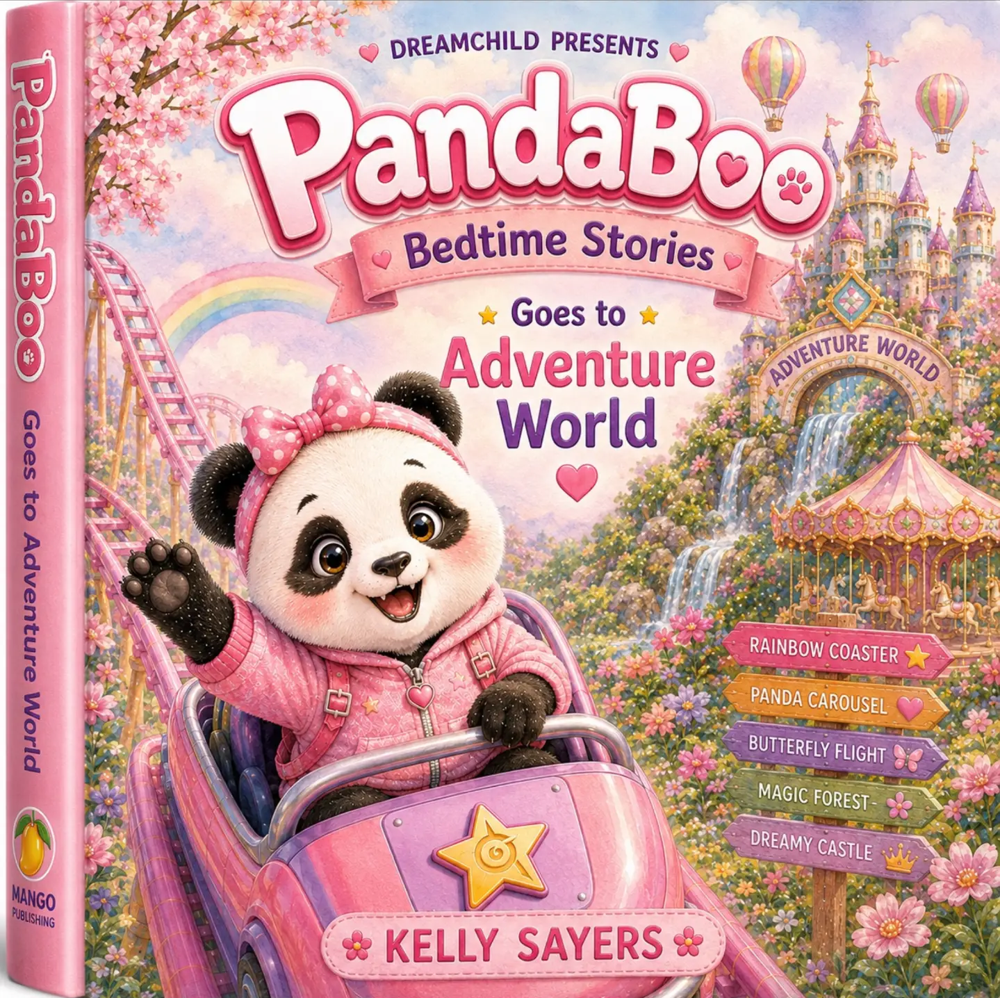 PandaBoo Bedtime Stories: Goes to Adventure World book cover by Kelly Sayers