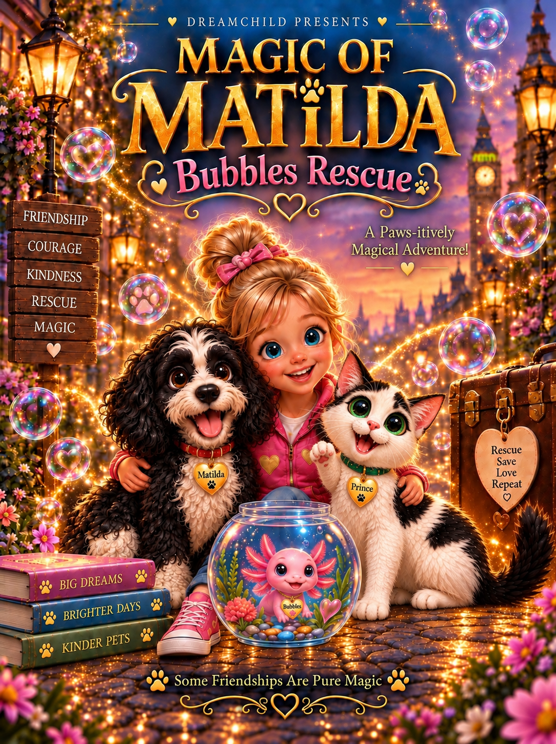 Magic of Matilda: Bubbles Rescue book cover by Kelly Sayers