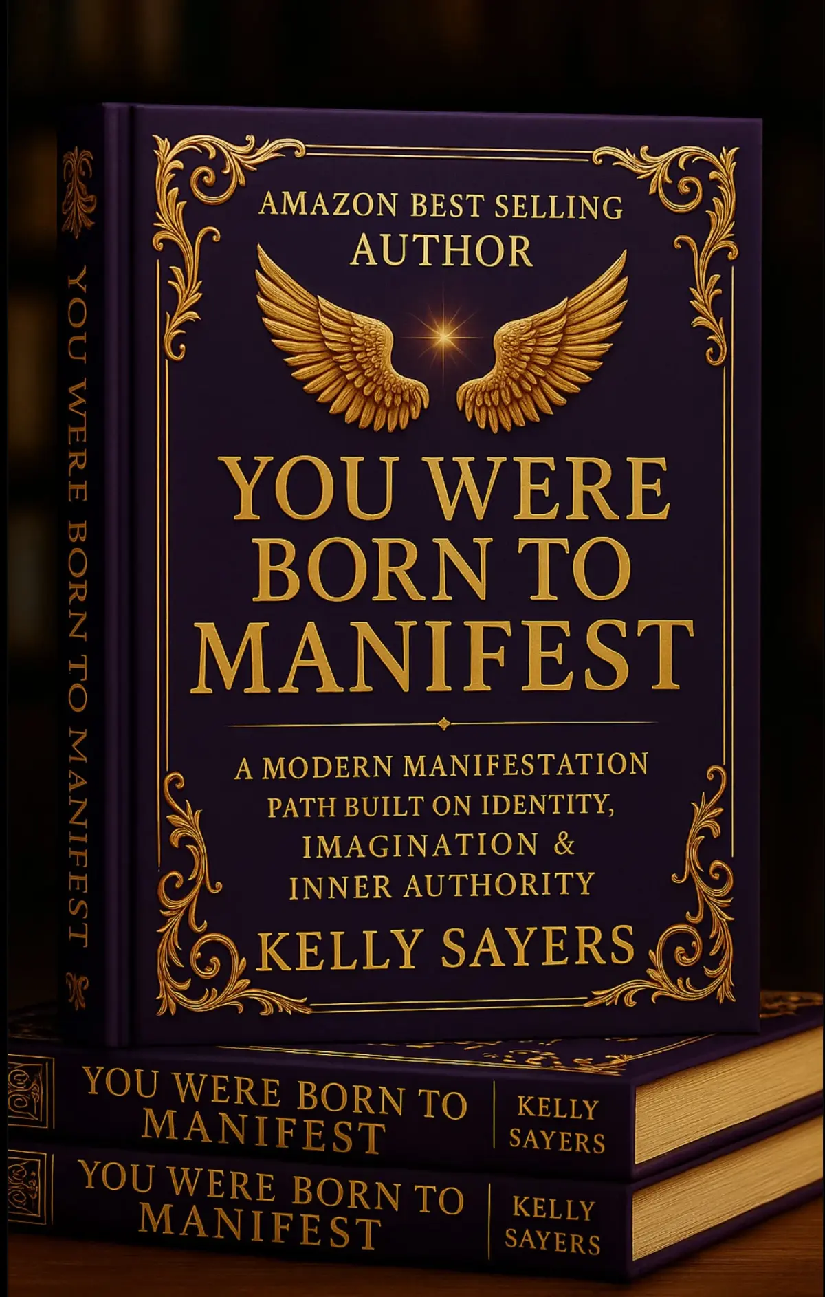 You Were Born to Manifest book cover by Kelly Sayers